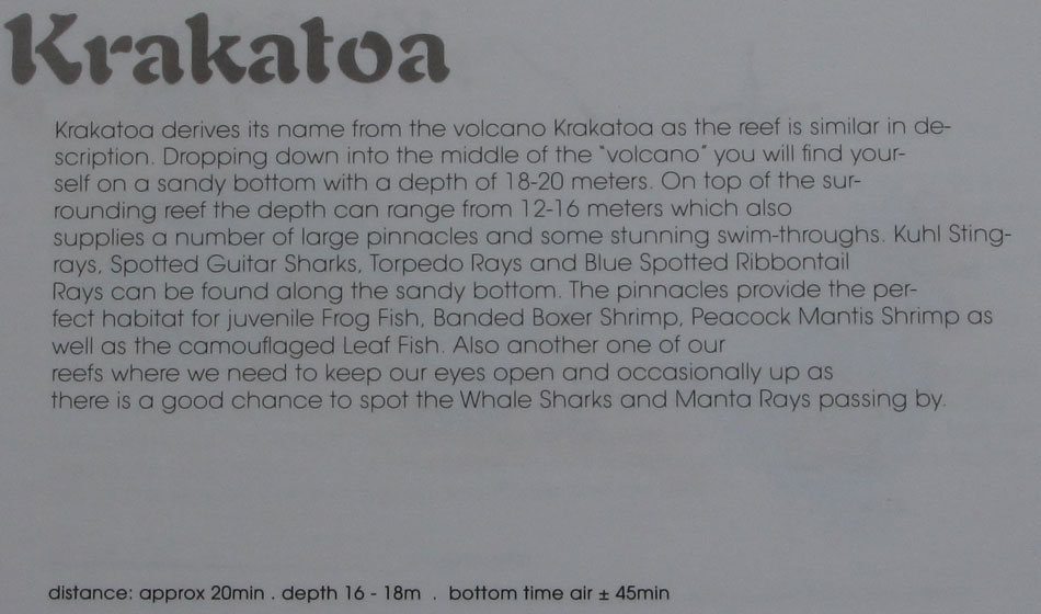 omschrijving duikplaats mozambique tofo krakatoa