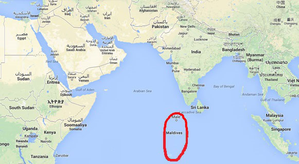 map malediven