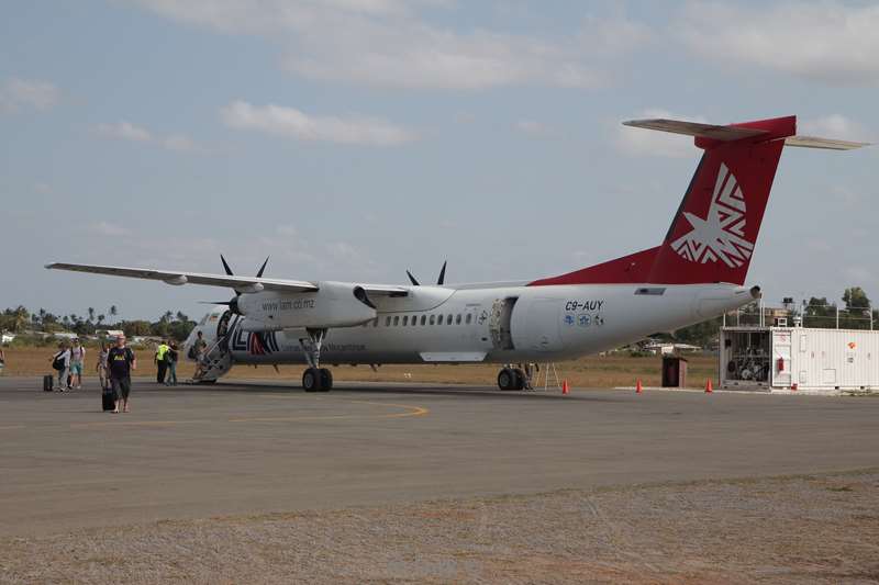 tofo mozambique vliegtuig