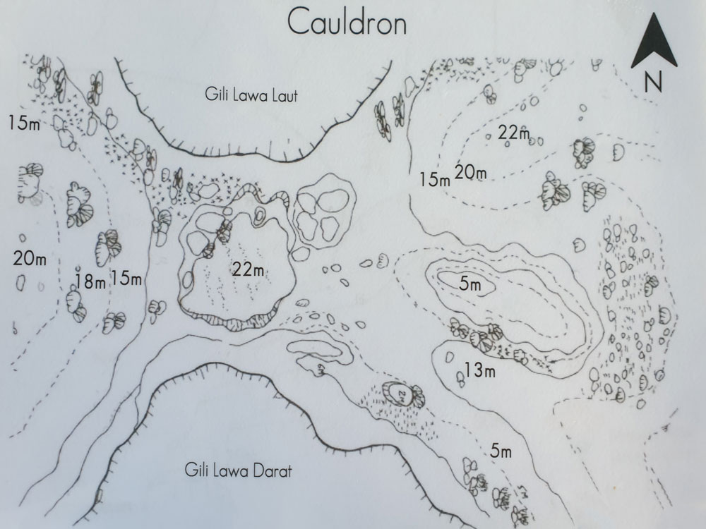 map duikplaats cauldron komodo