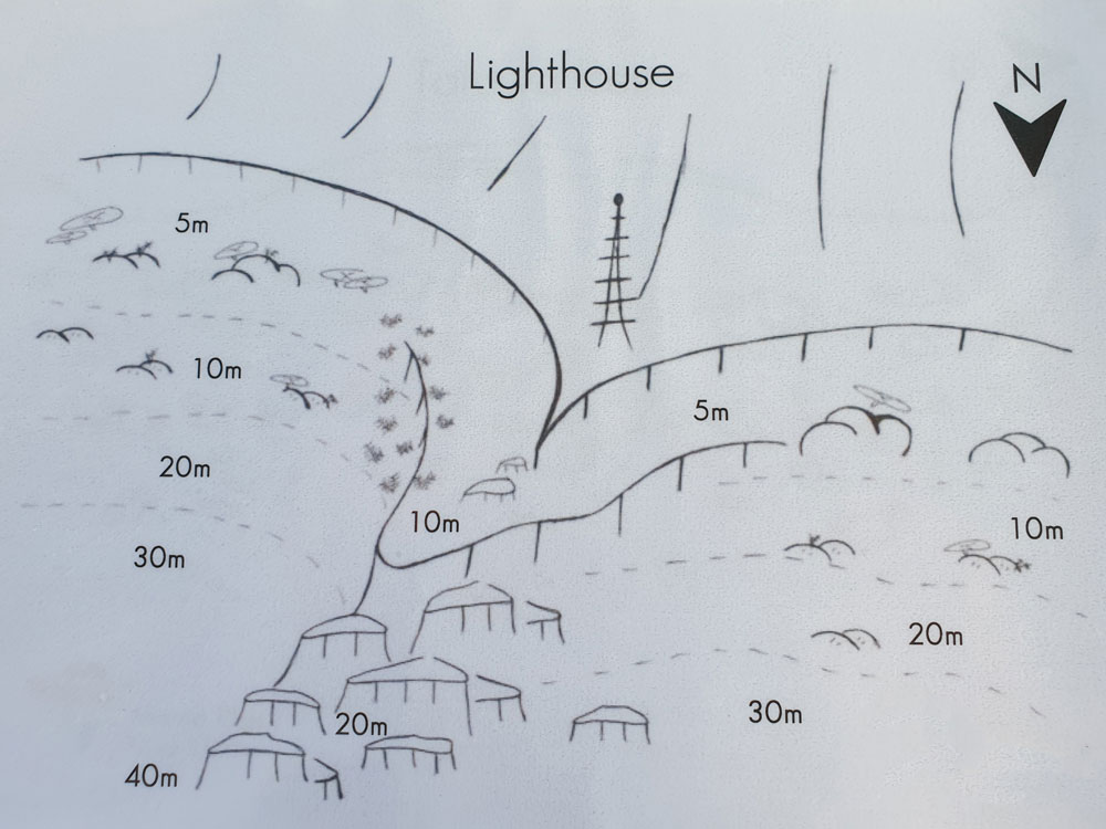 map duikplaats lighthouse komodo