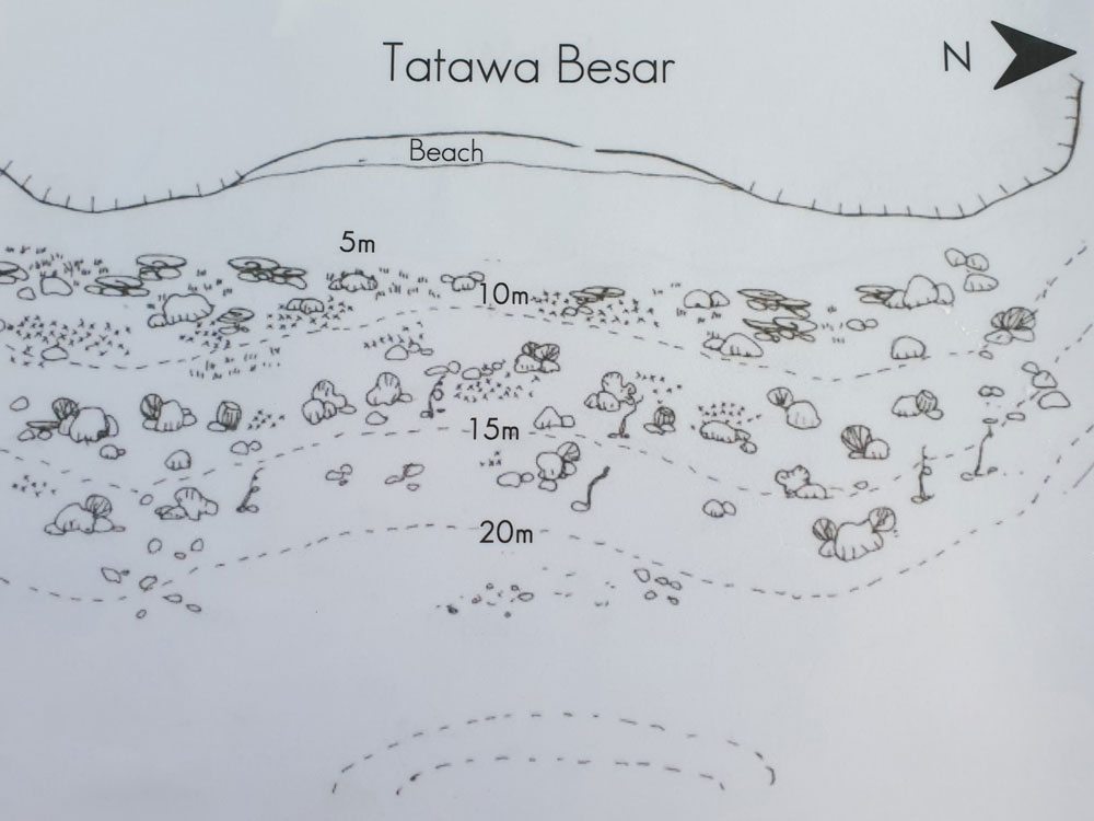 map duikplaats tatawa besar komodo