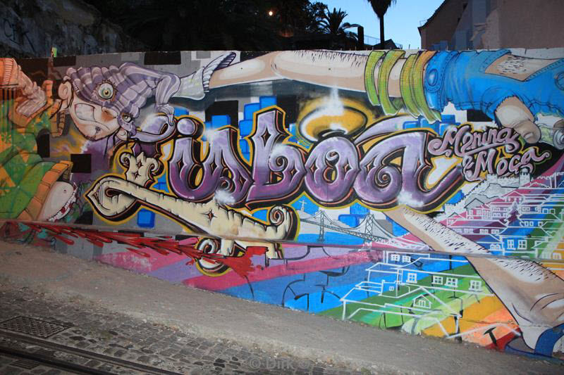 citytrip lissabon portugal graffiti