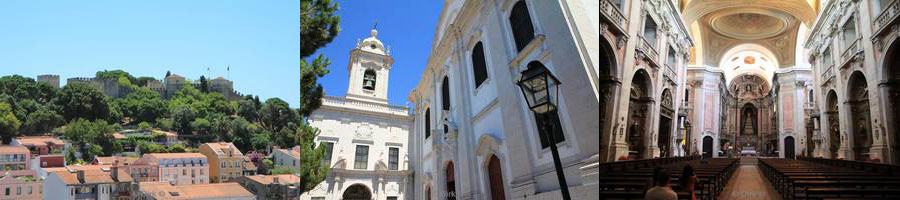 portugal lissabon kerk graca plein