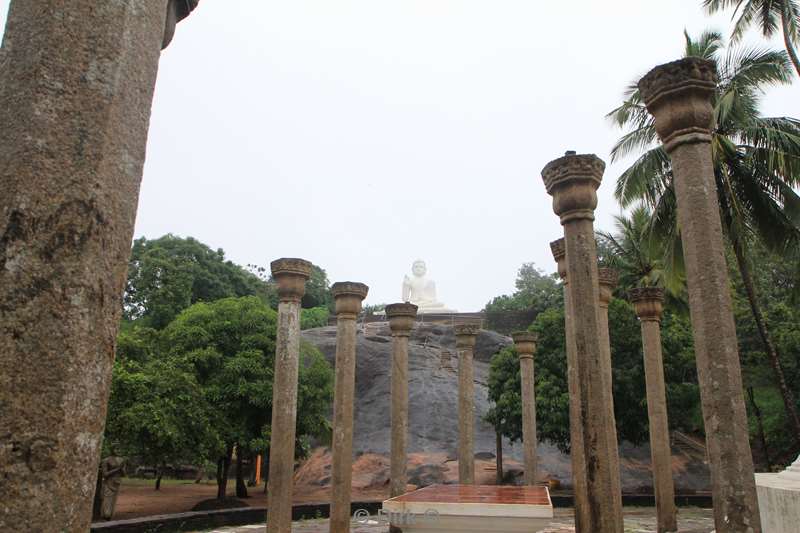 sri lanka mihintale temple pillars